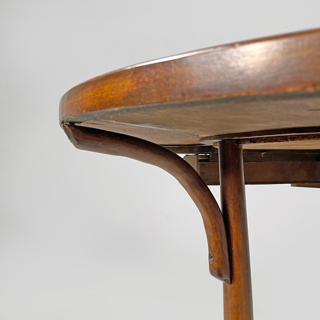 Italian antique rounded wooden coffee tables with two drawers, early 1900s 11