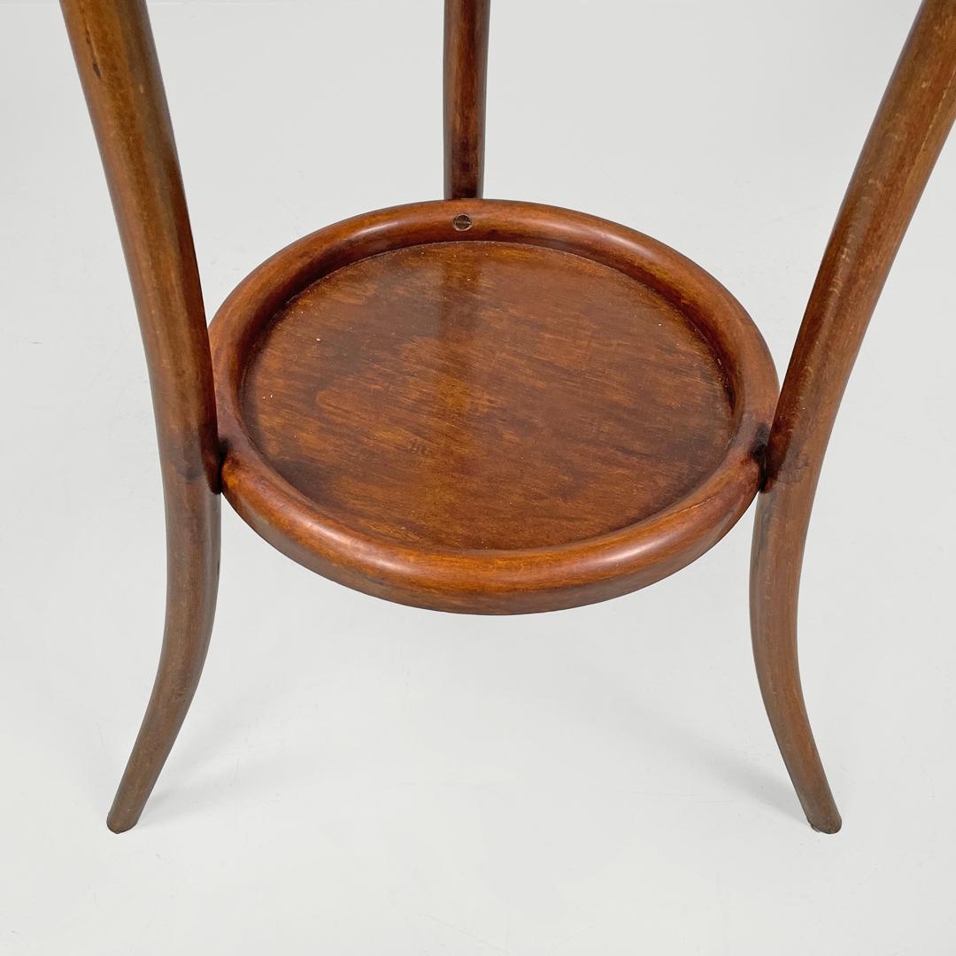 Italian antique rounded wooden coffee tables with two drawers, early 1900s 12