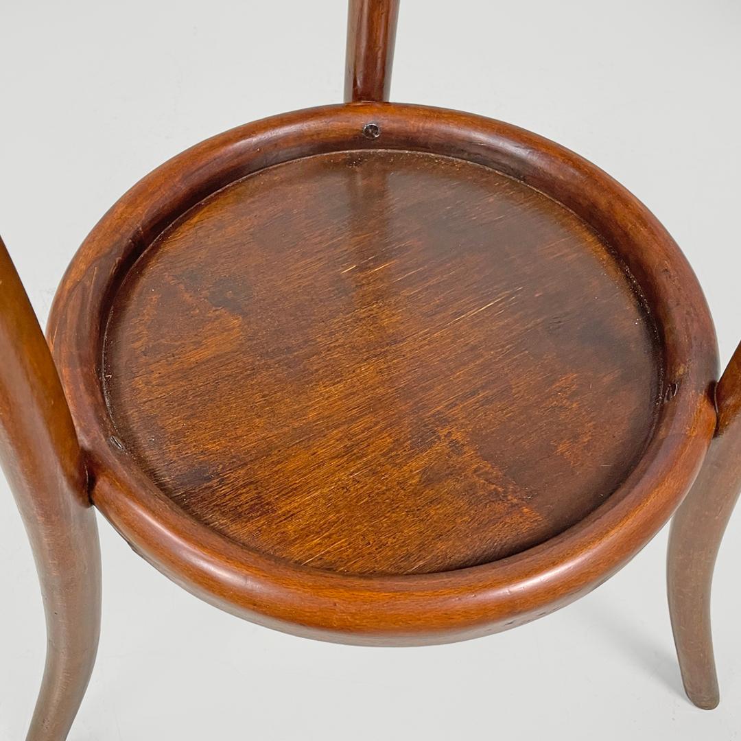 Italian antique rounded wooden coffee tables with two drawers, early 1900s 13