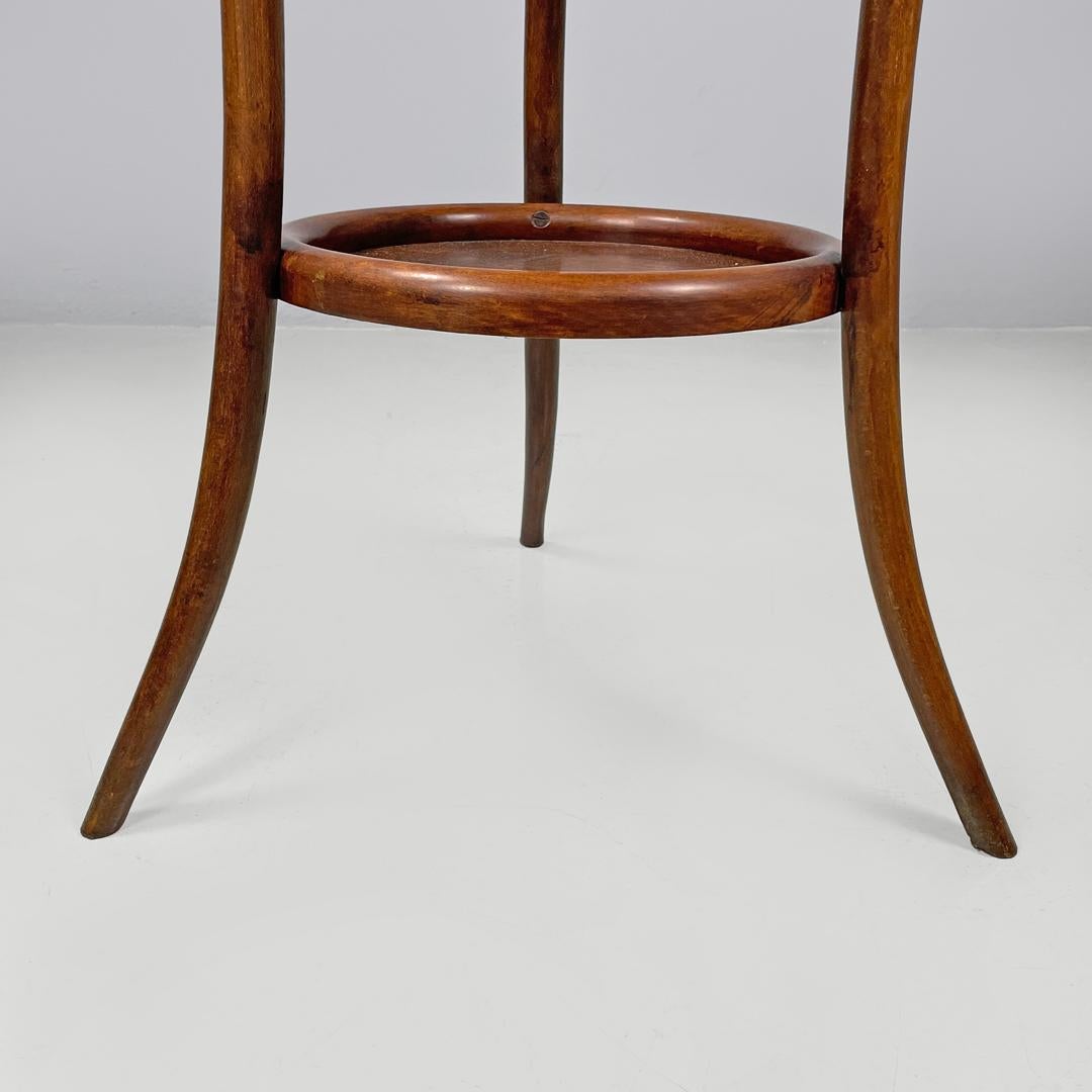Italian antique rounded wooden coffee tables with two drawers, early 1900s 14