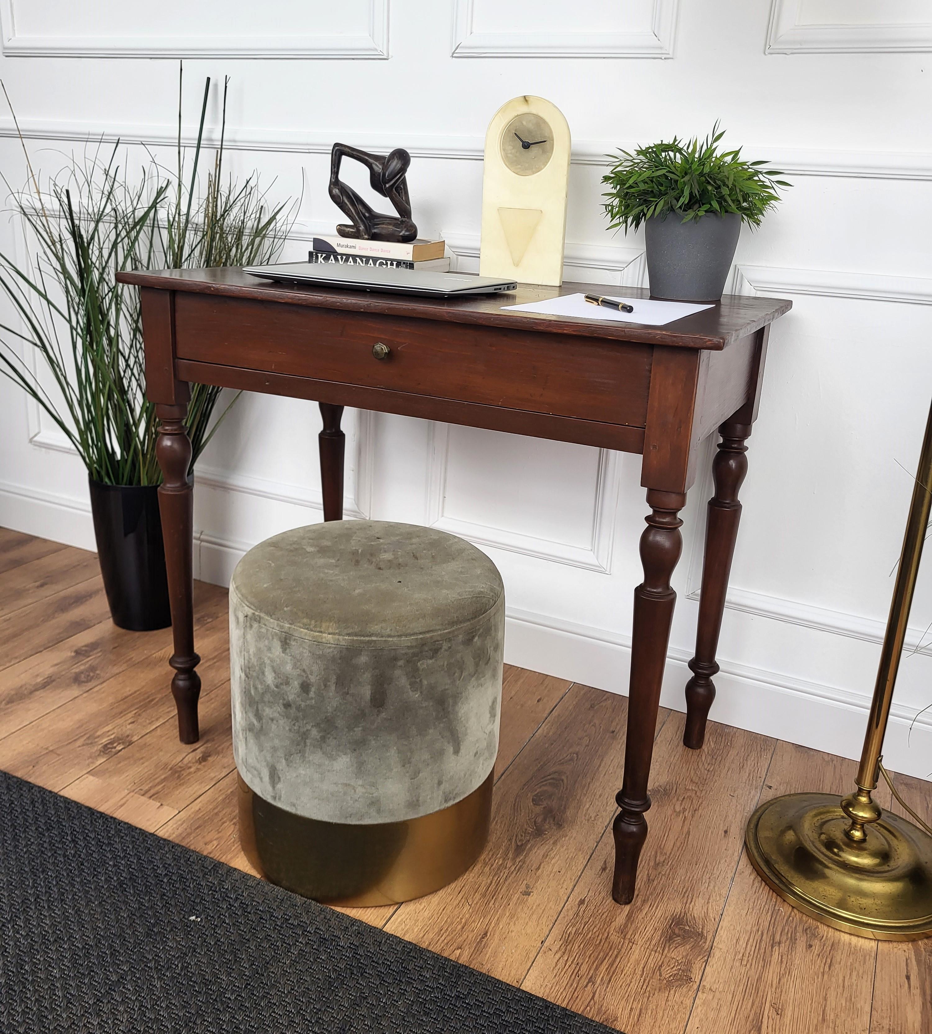 Rustique Table de bureau italienne rustique ancienne en vente