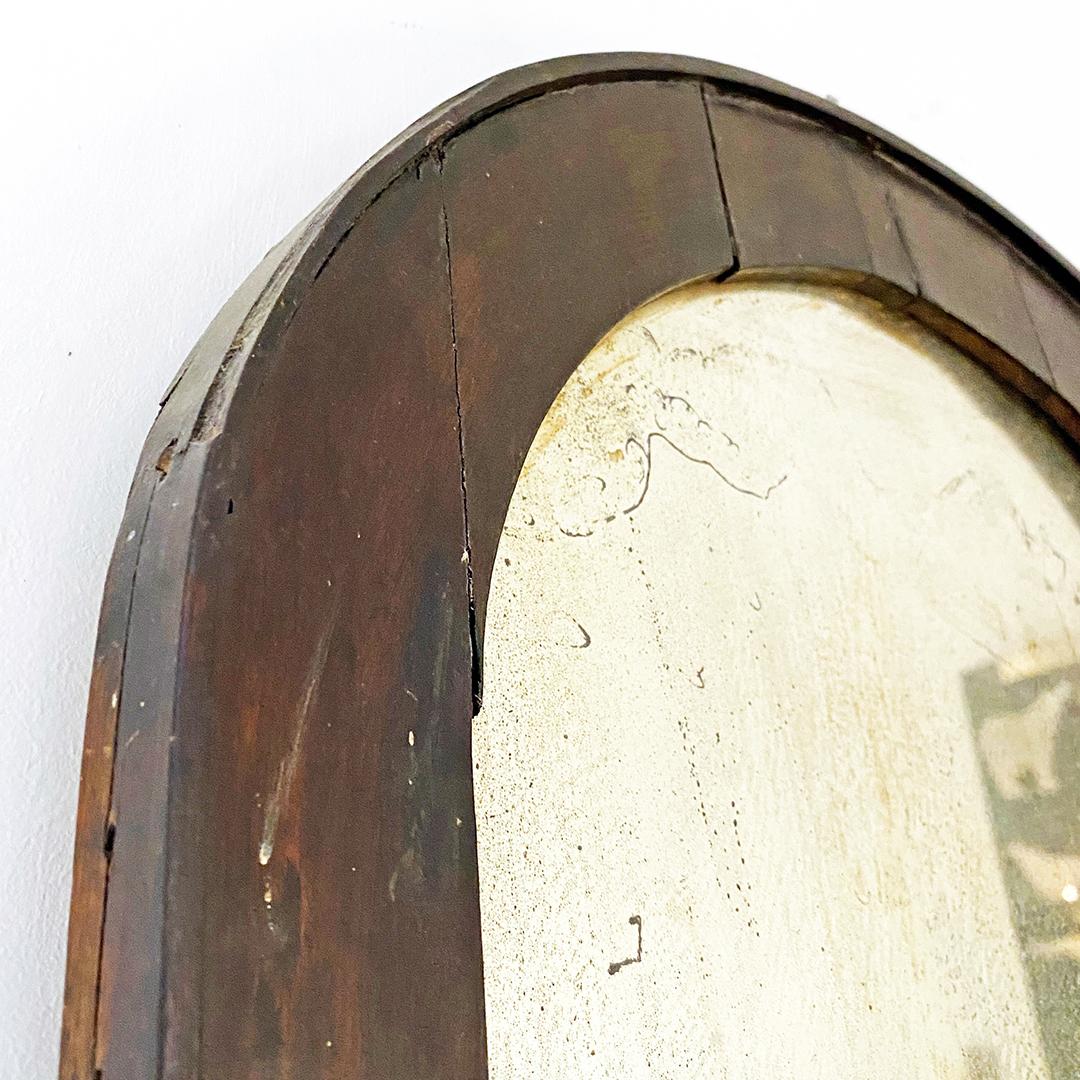 Italian antique small walnut frame mercury mirror, early 1900s
Small walnut structure, with window shape and mercury mirror inside.
Early 1900s.
Good condition, in patina.
Measurements in cm 2 x 35 x 45H.