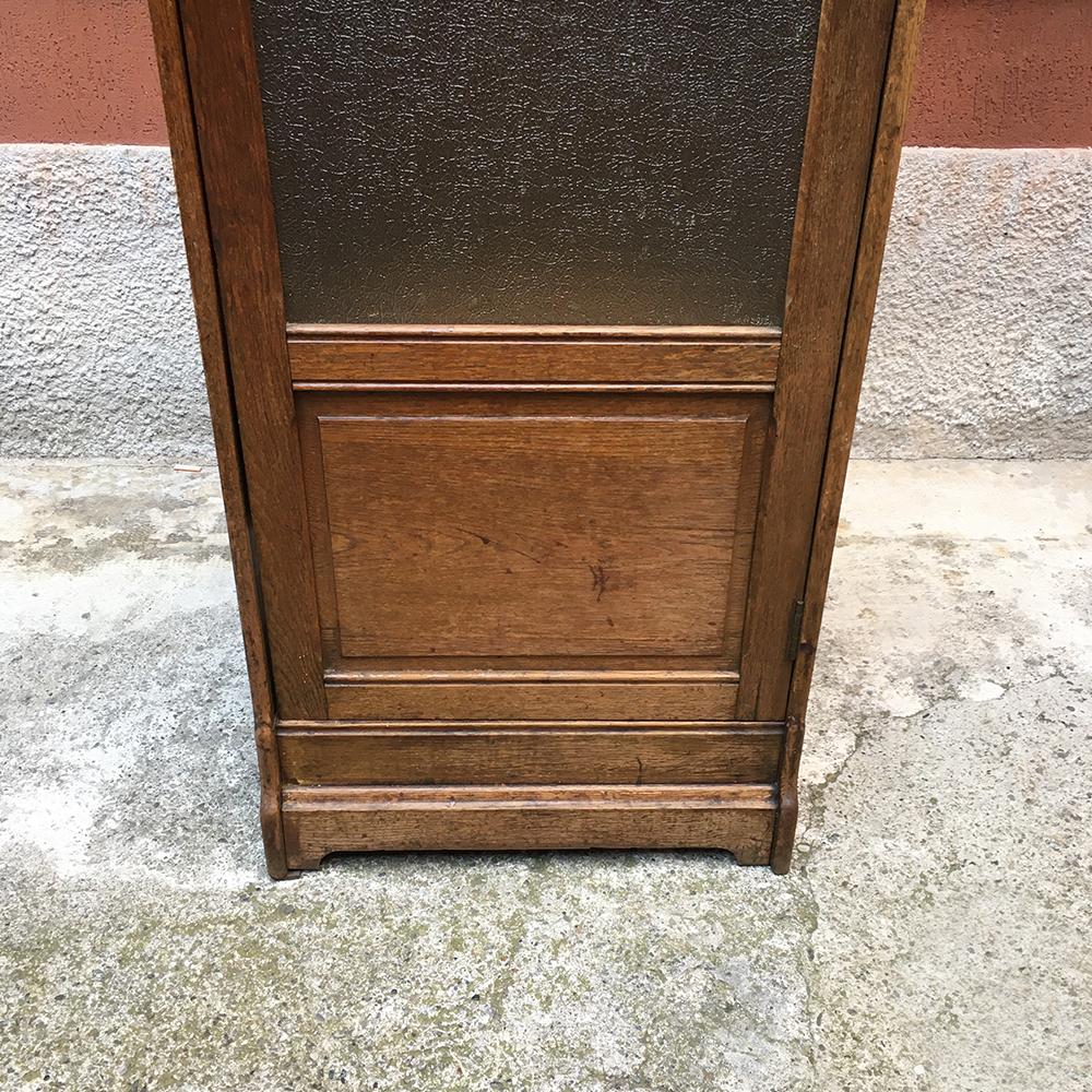 Molded Italian Antique Solid Wood Cabinet Showcase, Earlier 1900