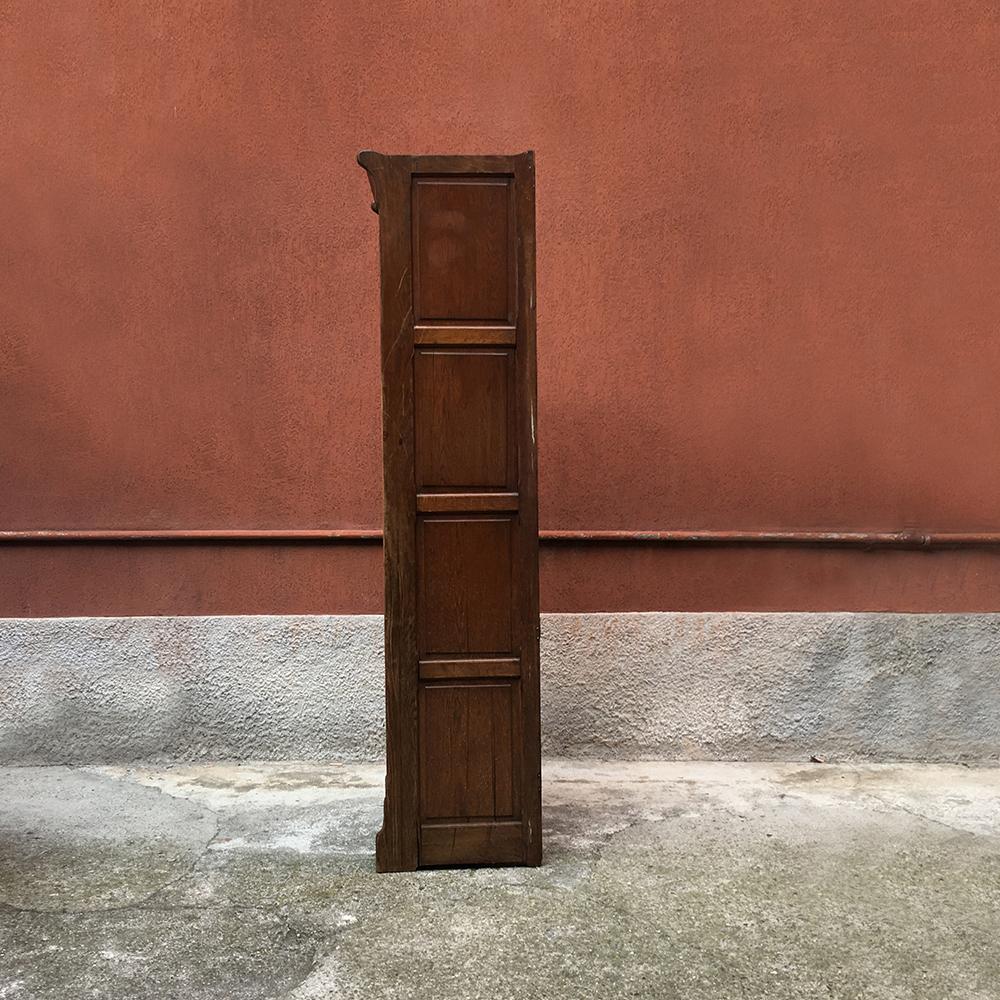 Early 20th Century Italian Antique Solid Wood Cabinet Showcase, Earlier 1900