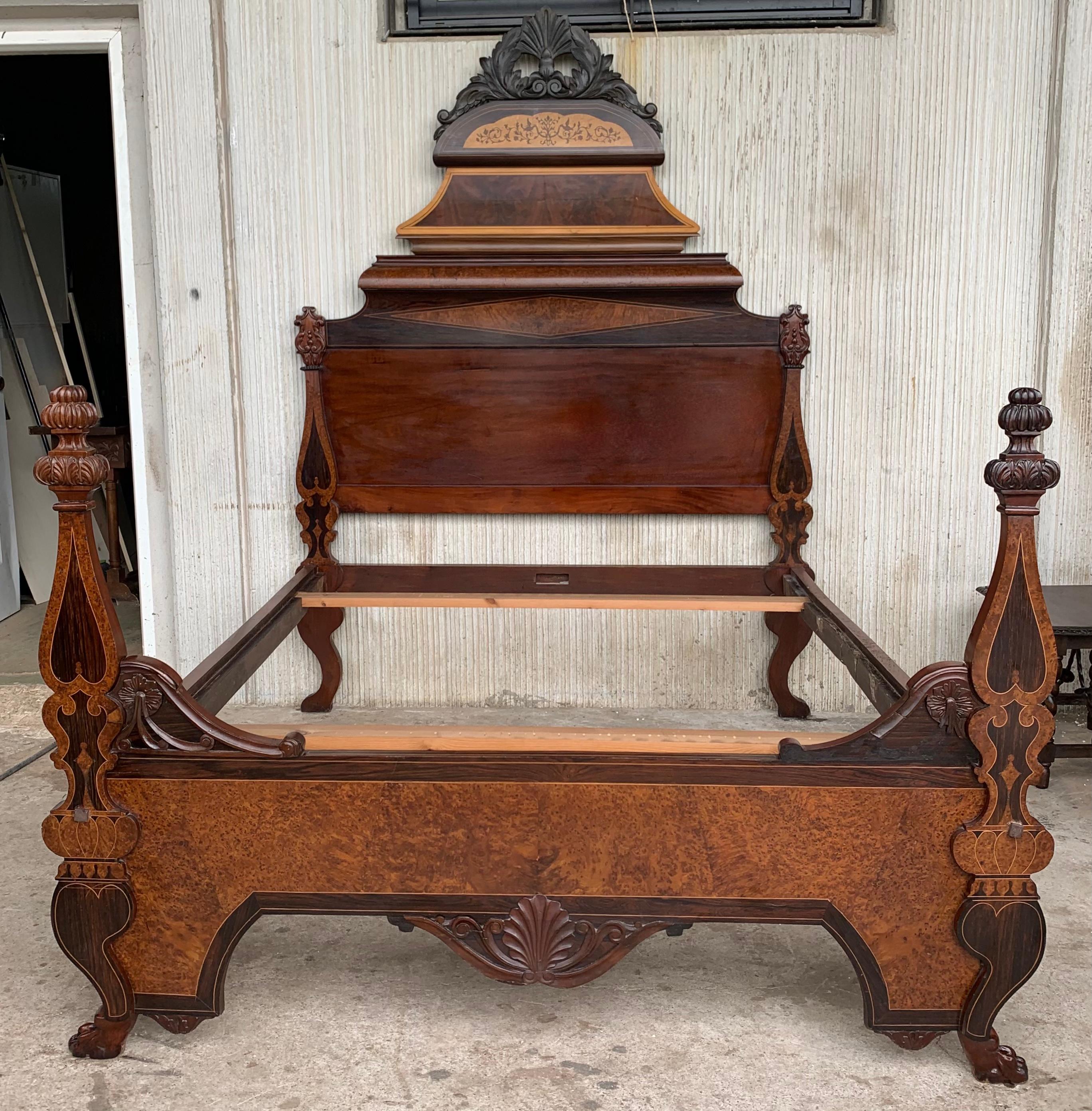 antique lincoln bed