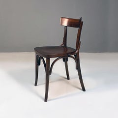 Sedia da taverna italiana antica in Wood Wood, stile vecchia Milano, anni '30