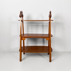 Italian antique whatnot or coffe table in wood, early 1900s