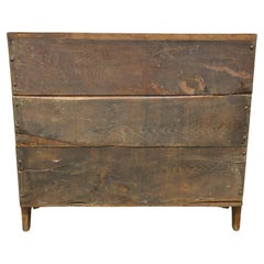 Italian Antique Wood Bench with Back