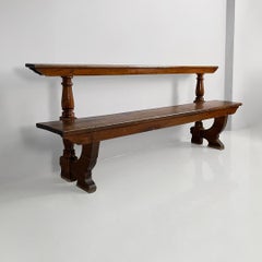 Italian antique wooden bench, 1800s