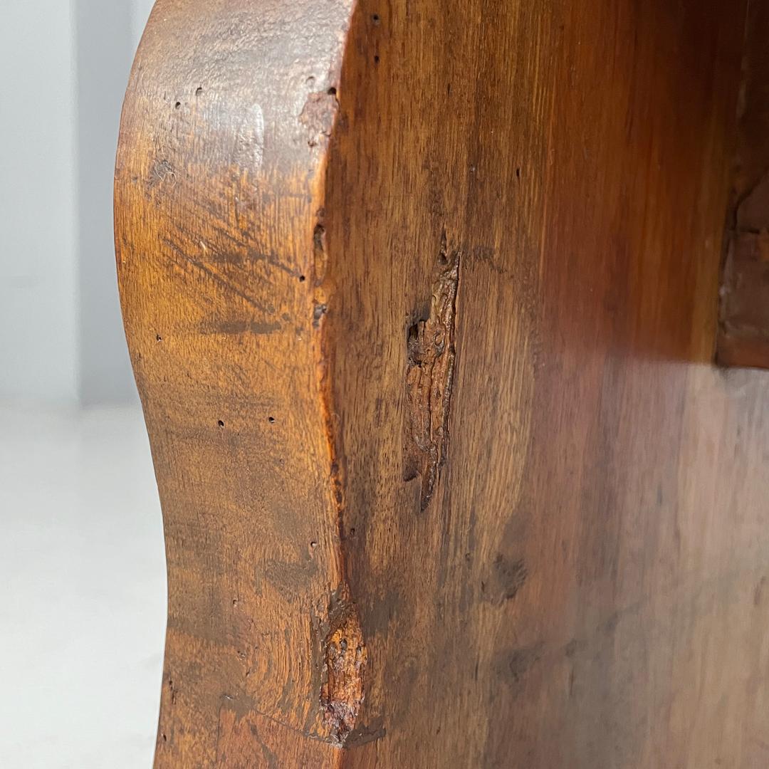 Panca italiana antica in legno con gambe decorate, 1800 in vendita 10
