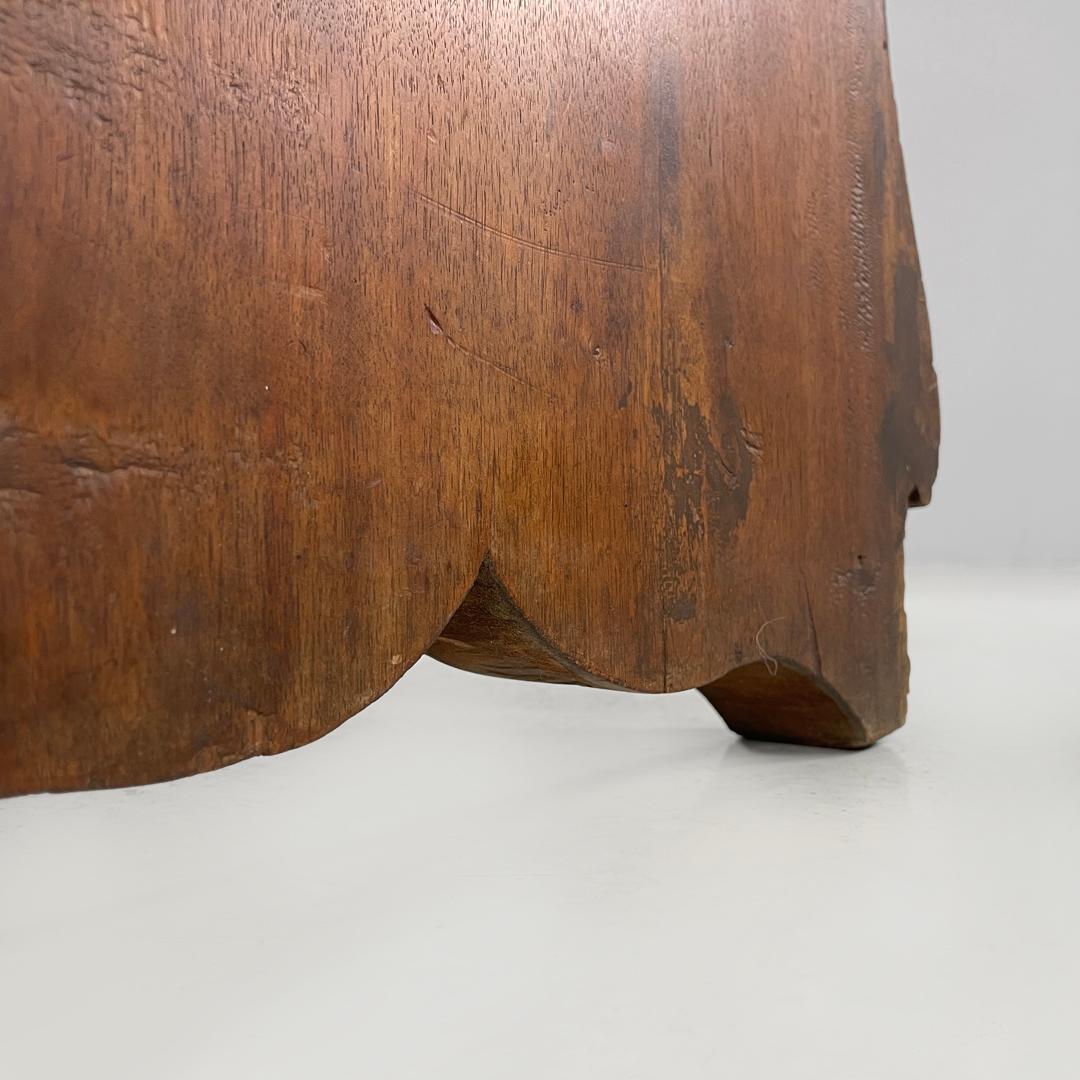 Panca italiana antica in legno con gambe decorate, 1800 in vendita 11
