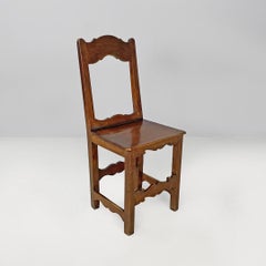 Chaises italiennes anciennes en bois avec profils décorés, années 1800