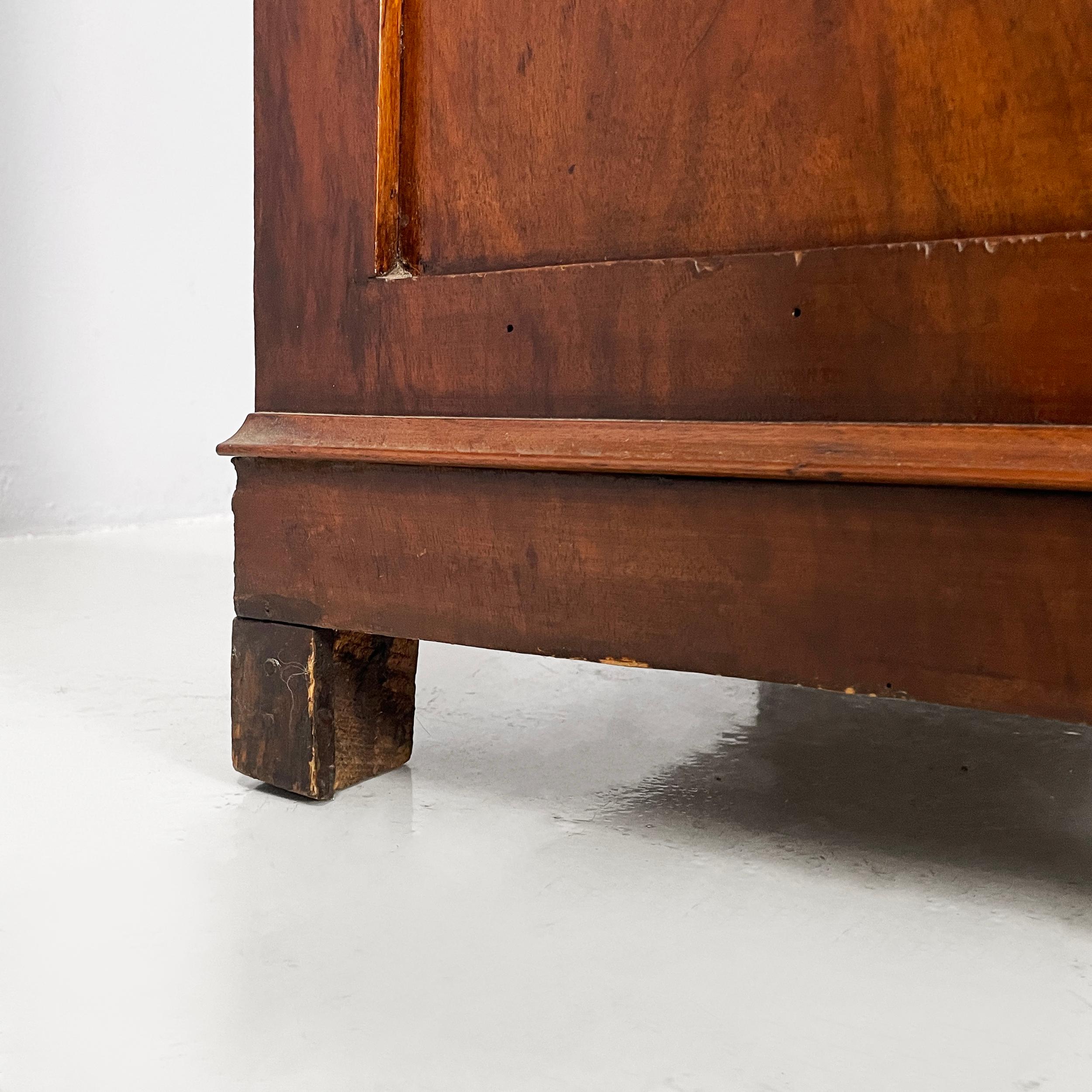 Italian antique wooden chest of drawers with bookstand, 1800s For Sale 12