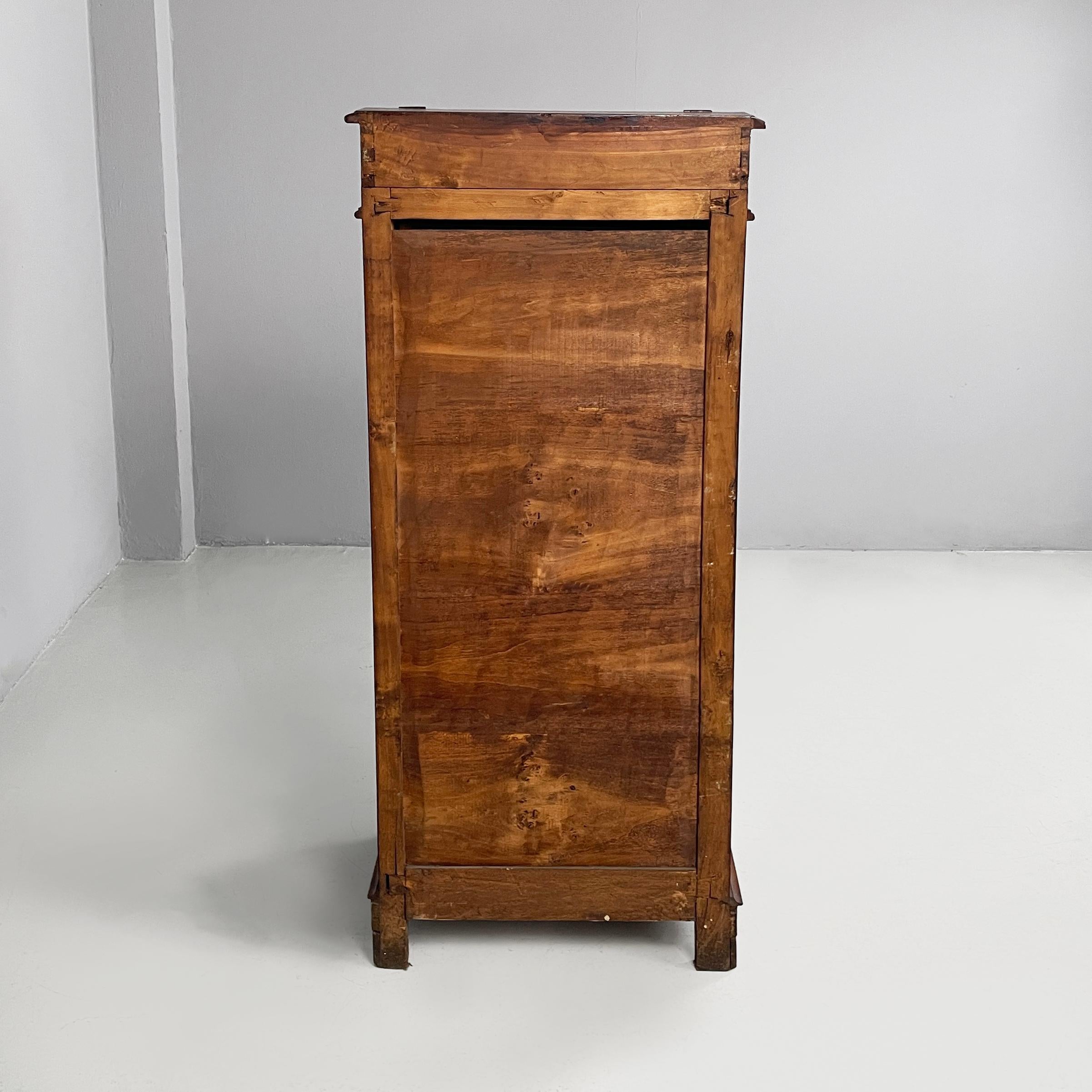 Italian antique wooden chest of drawers with bookstand, 1800s For Sale 1