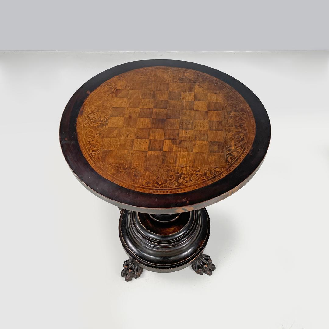 Table basse italienne ancienne avec décorations en guirlande, début des années 1900 en vente 2