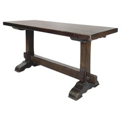 Italian Antique Wooden Rectangular Dining Table, Early 1900s