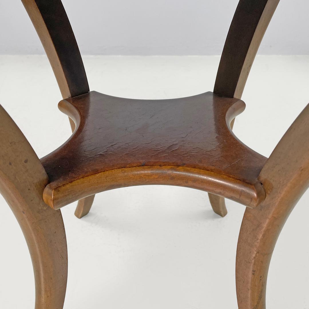 Table basse ronde italienne ancienne en bois avec décorations en marqueterie, début des années 1900 en vente 13
