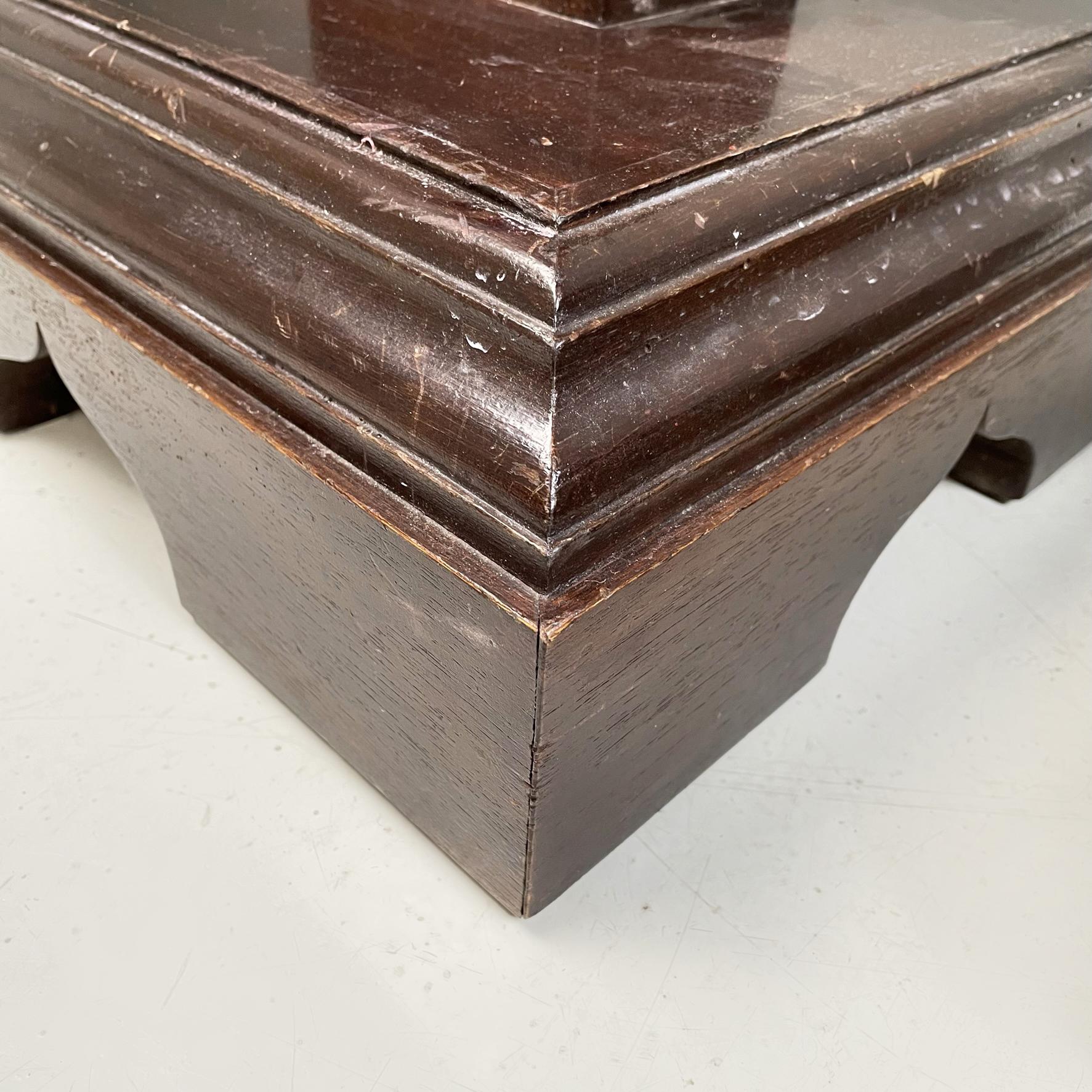 Italian Antique Wooden Side Tables or Pedestals, Early 1900s For Sale 11
