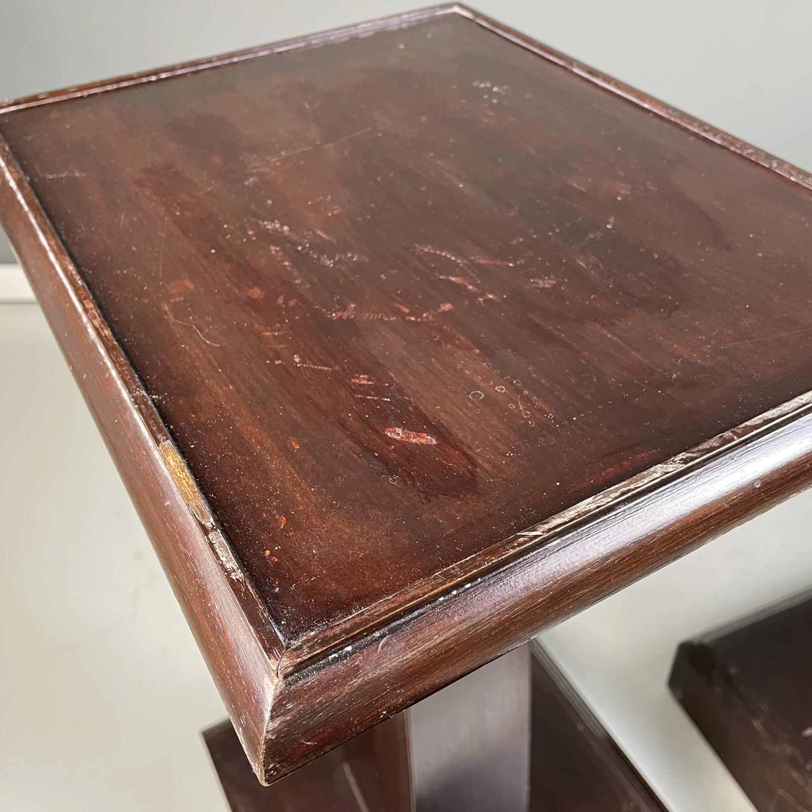 Tables d'appoint ou piédestaux italiens anciens en bois, début des années 1900 en vente 4