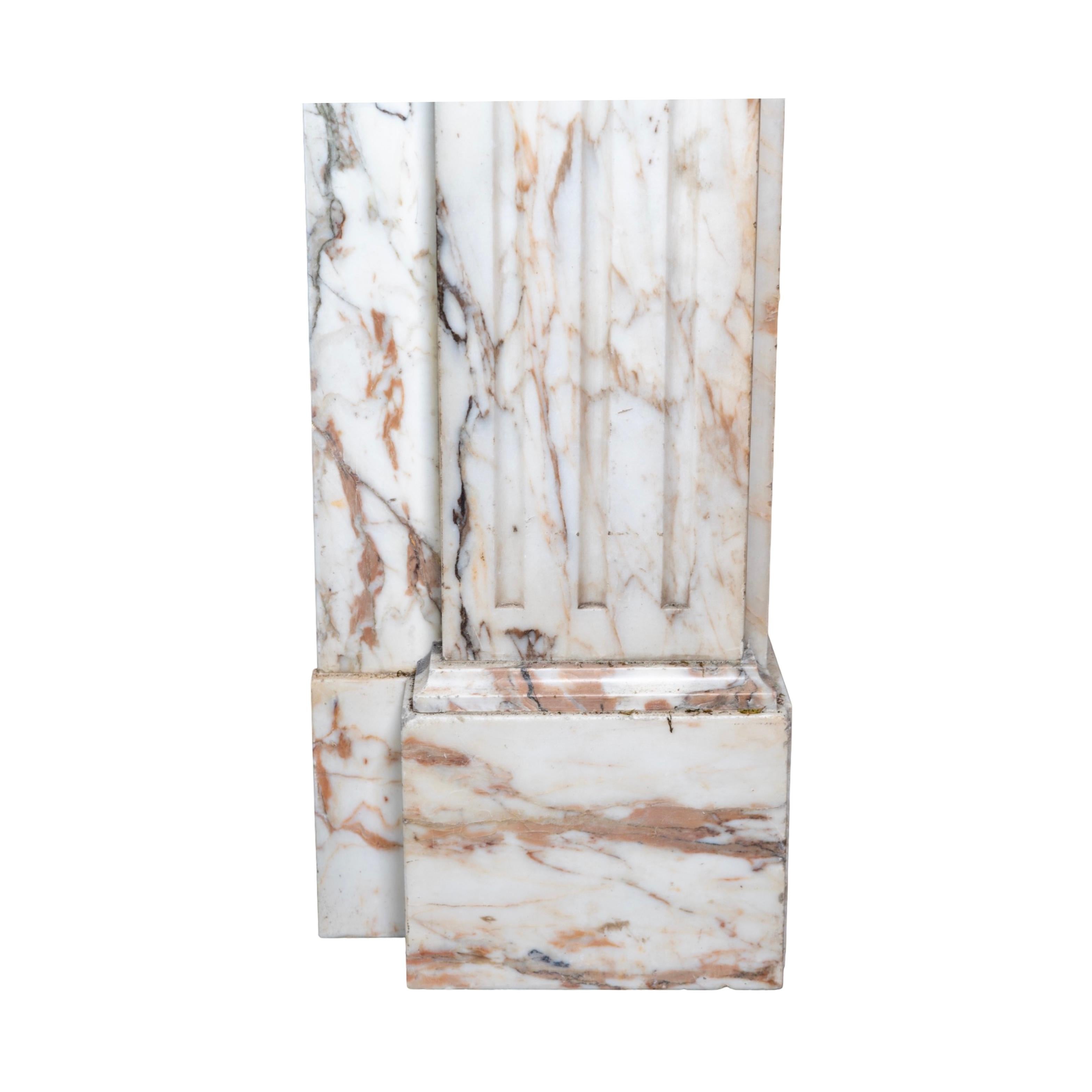 Italian Arabescato Corchia Marble Mantel For Sale 4