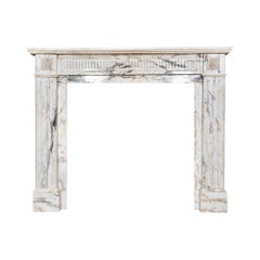 Italian Arabescato Corchia Marble Mantel