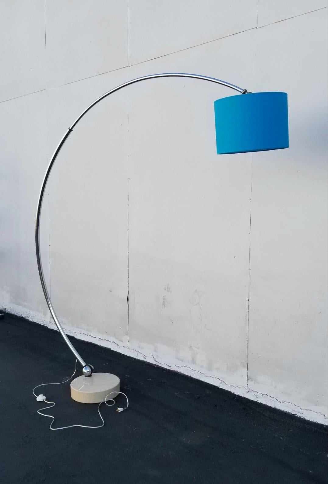 Mid-Century Modern Italian Arc Floor Lamp by Goffredo Reggiani