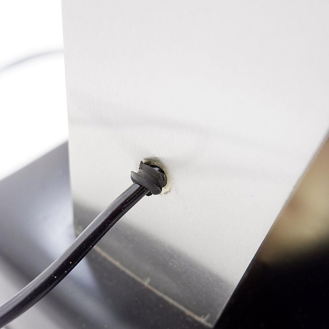 Lampada da terra ad arco italiana con 5 bracci in cromo spazzolato - anni '70 in vendita 7