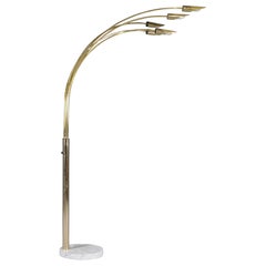 Italian Arc Floor Lamp with Five Arms, 1970s
