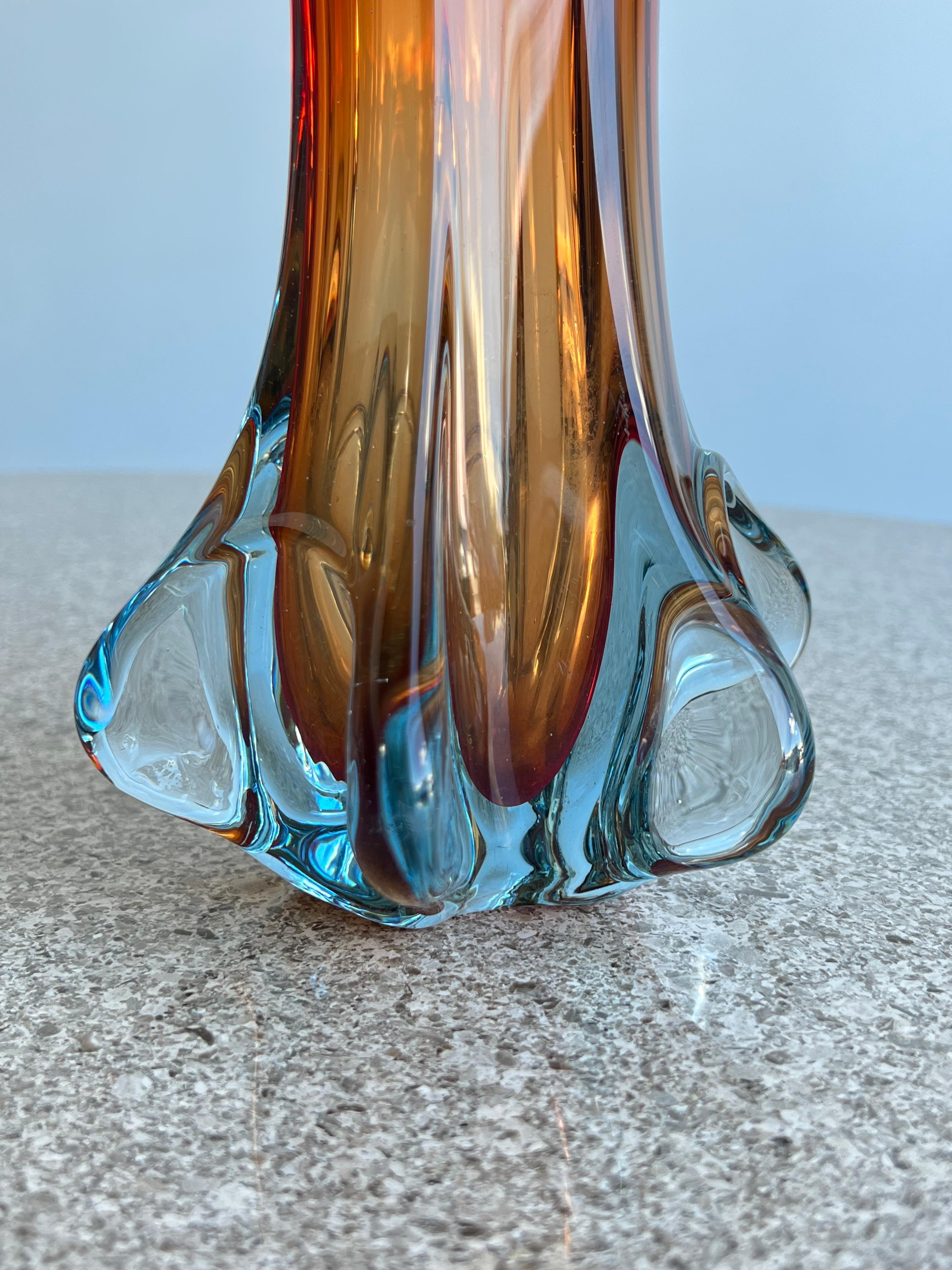 Italian Archimede Seguso Murano Glass Vase 1