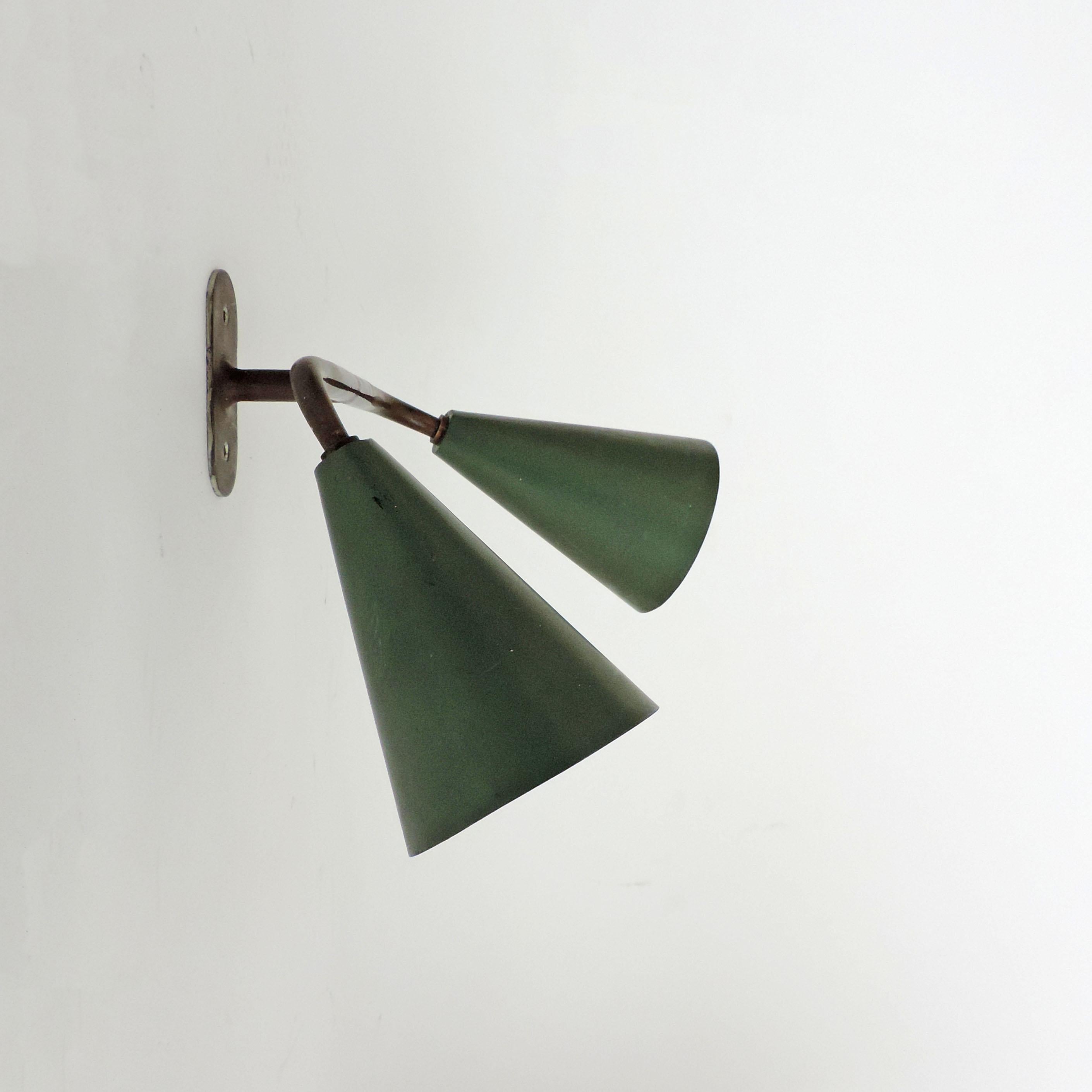 double cone wall light