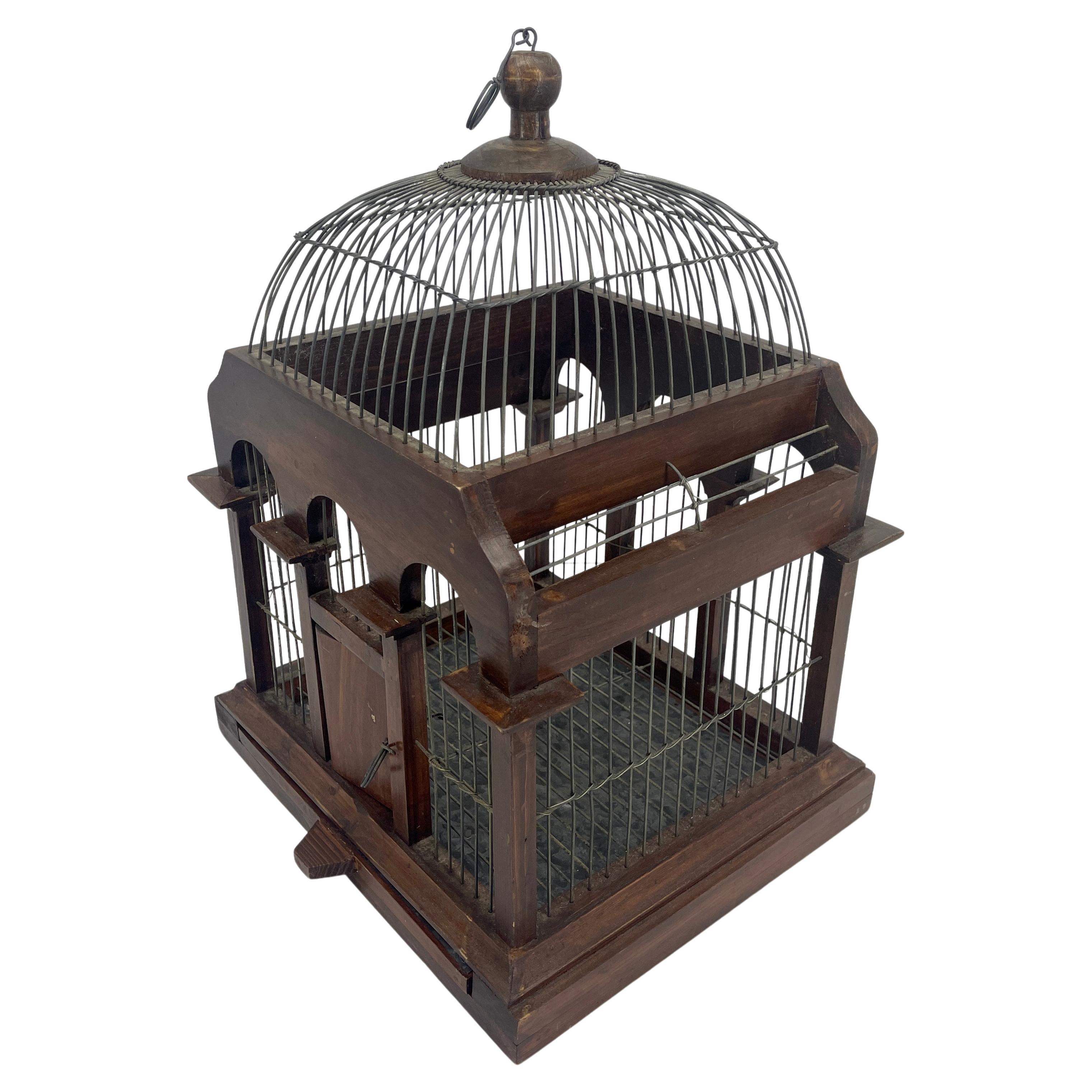 decorative wooden bird cages