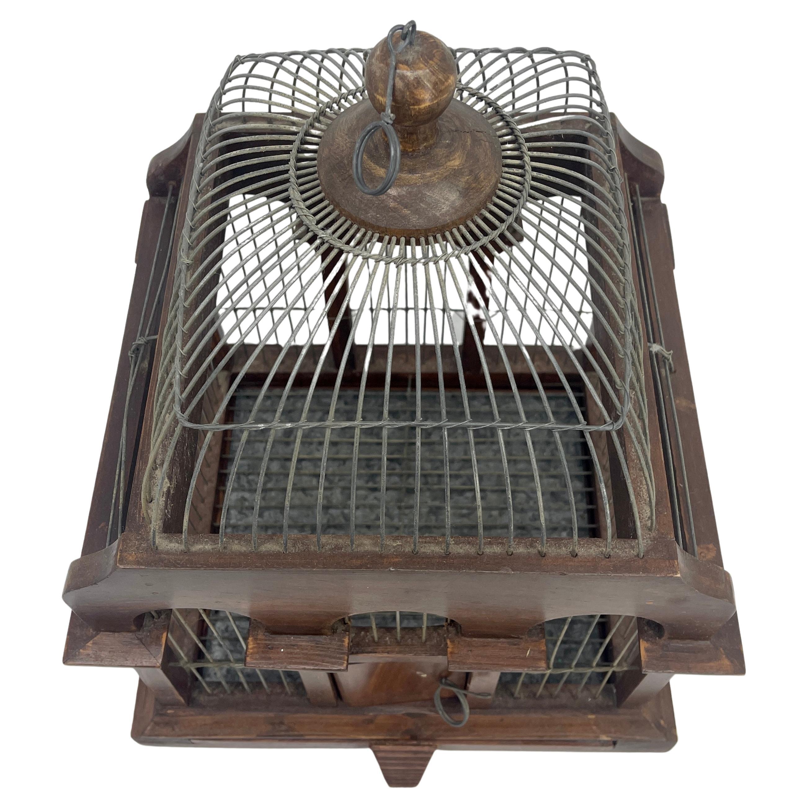 Hand-Crafted Italian Architectural Birdcage, circa 1910-1920's