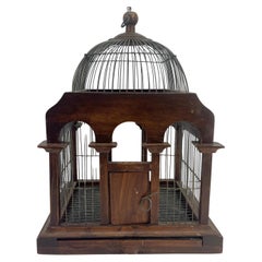 Antique Italian Architectural Birdcage, circa 1910-1920's