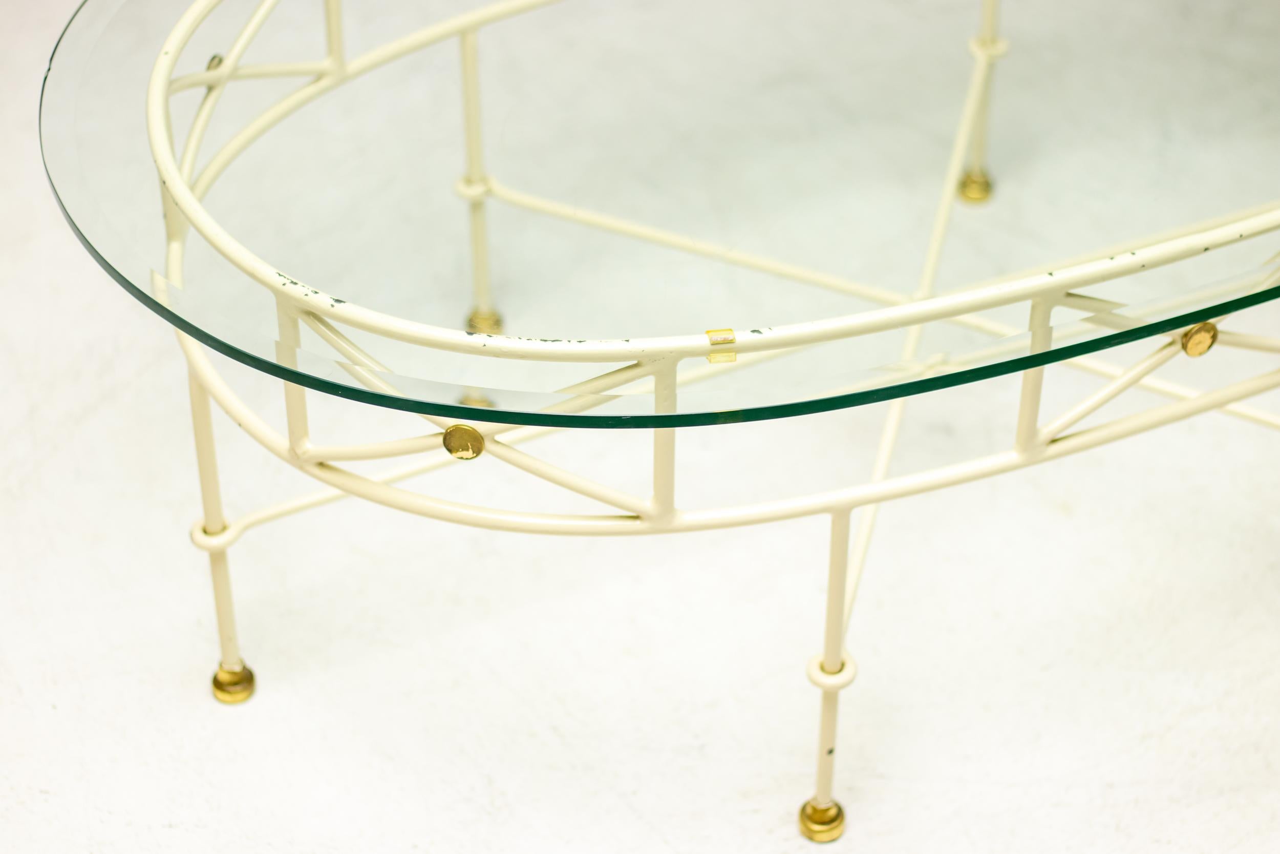 Table basse italienne en verre architectural en vente 3