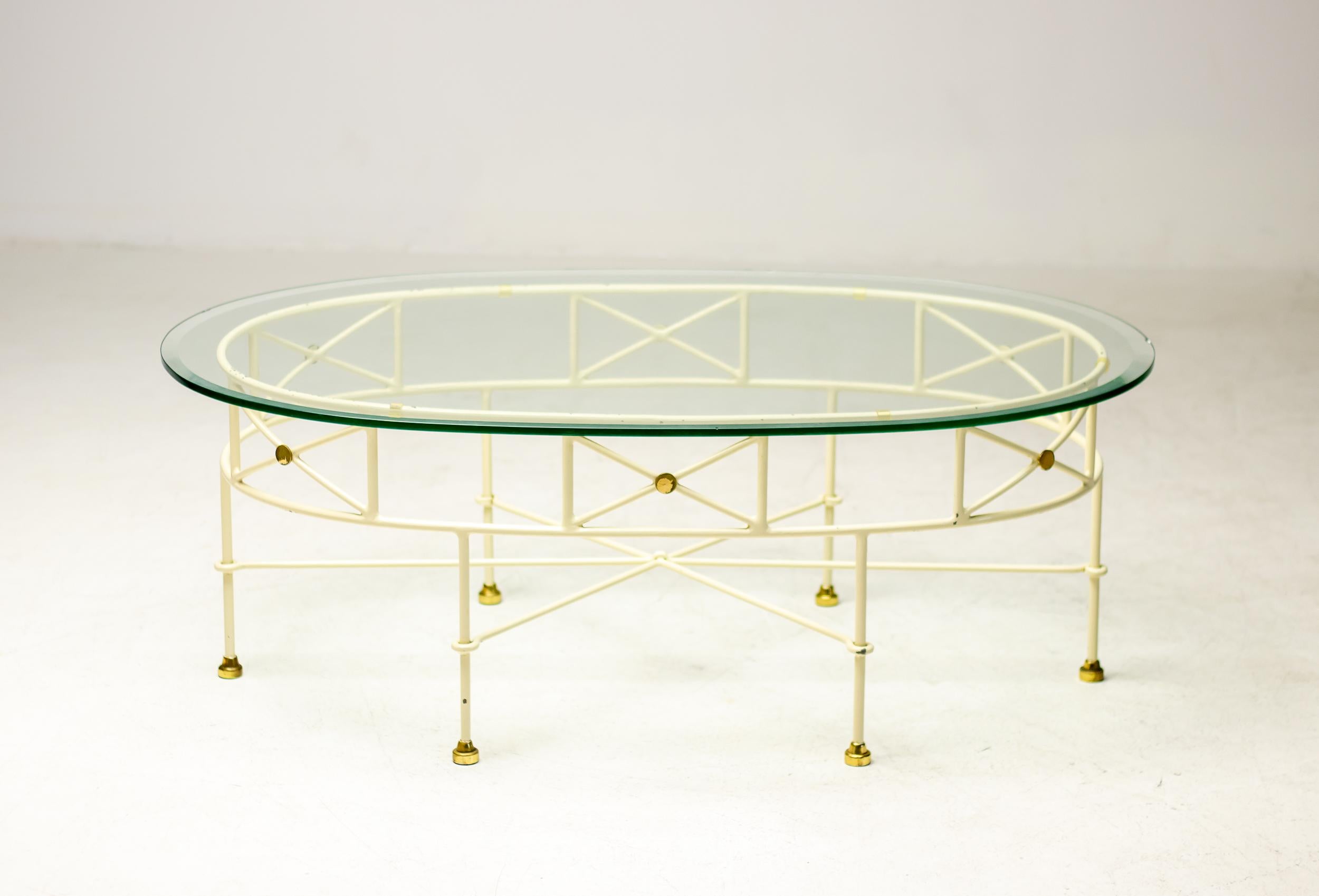 Table basse italienne en verre architectural en vente 4