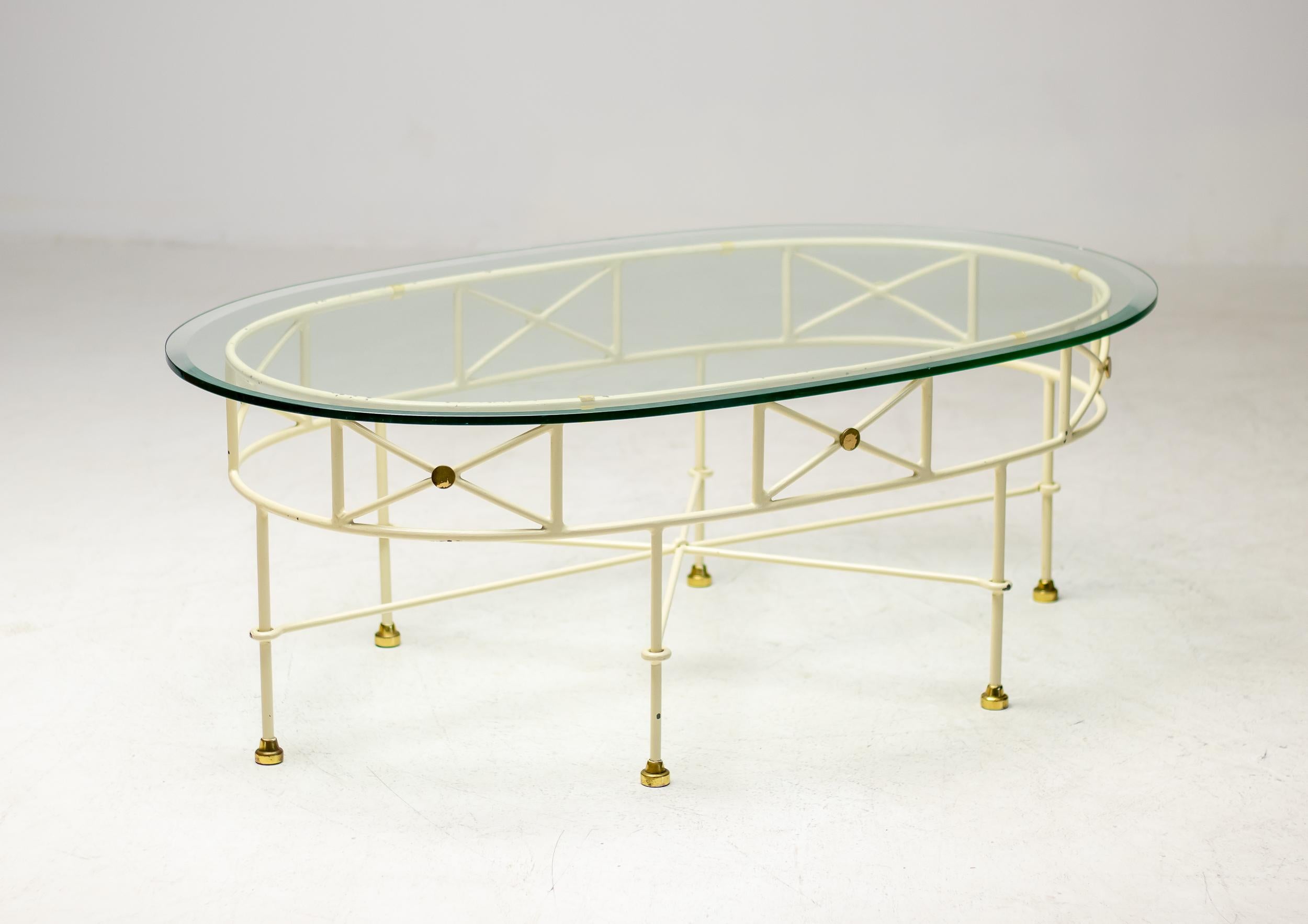 Table basse italienne en verre architectural Bon état - En vente à Dronten, NL