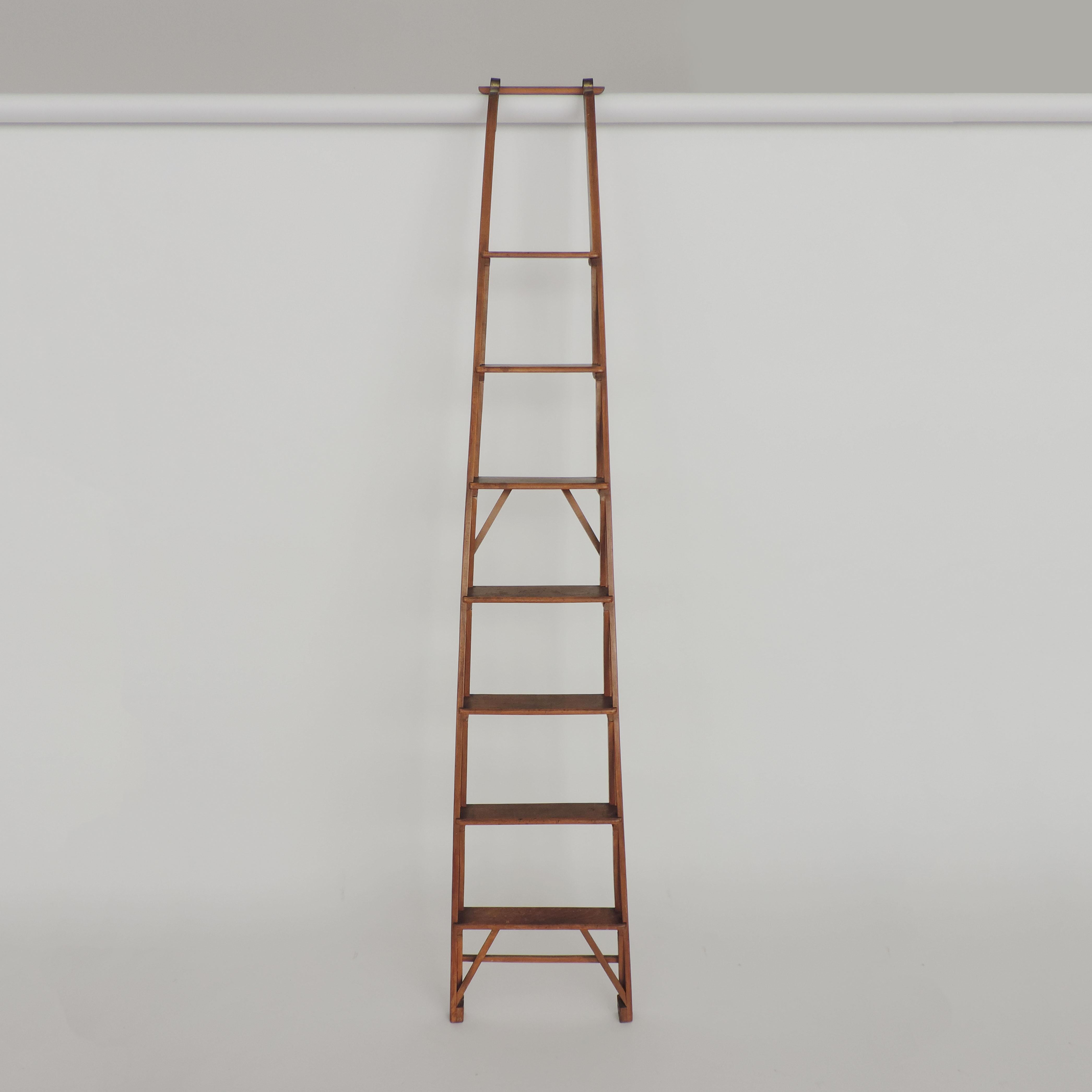 Italian Architectural library ladder 
Attributed to Franco Albini, 1950s.
 
