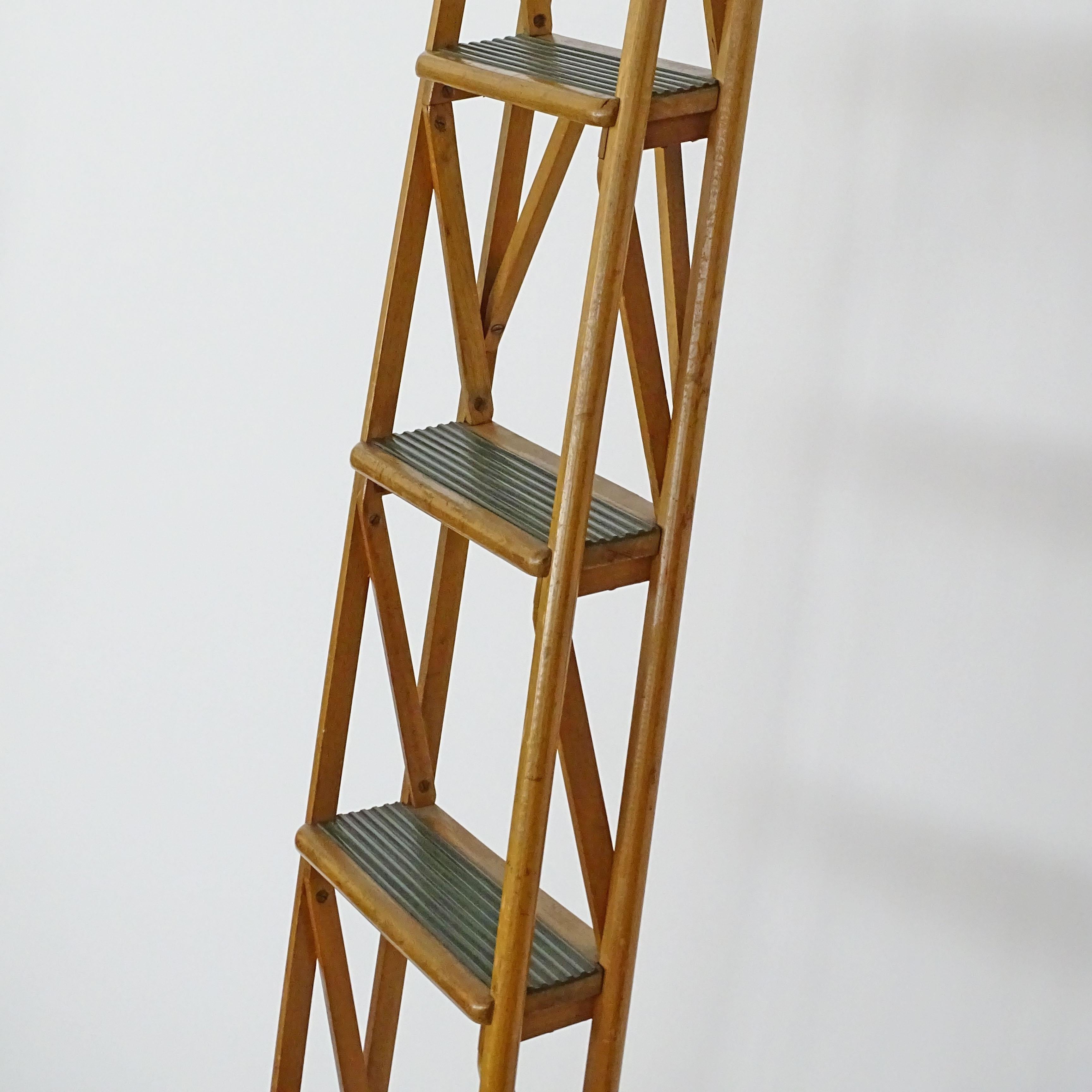 Italian Architectural Library Ladder Attributed to Franco Albini, 1950s 3
