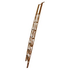Antique Italian Architectural Library Ladder Attributed to Franco Albini, 1950s