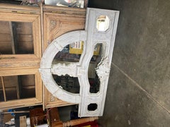 Italian Architectural Panel with Mirror Back, Great for a Small Headboard