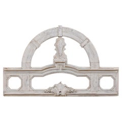 Italian Architectural Panel with Mirror Back, Great for a Small Headboard