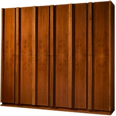 Italian Architectural Wall Unit in Walnut