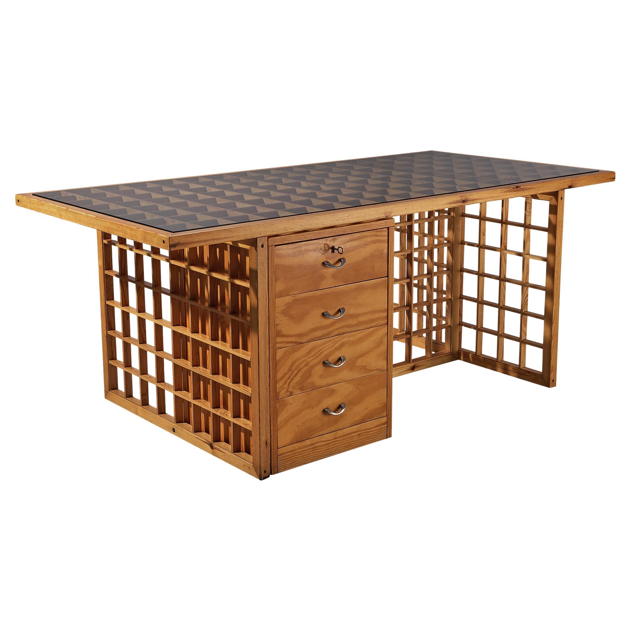 Postmodern Architectural Writing Desk Architect Wieser, Vienna, 1980