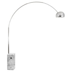 Lámpara de pie italiana Arco, Achille, Pier Giacomo Castiglione, Flos Italia 1962