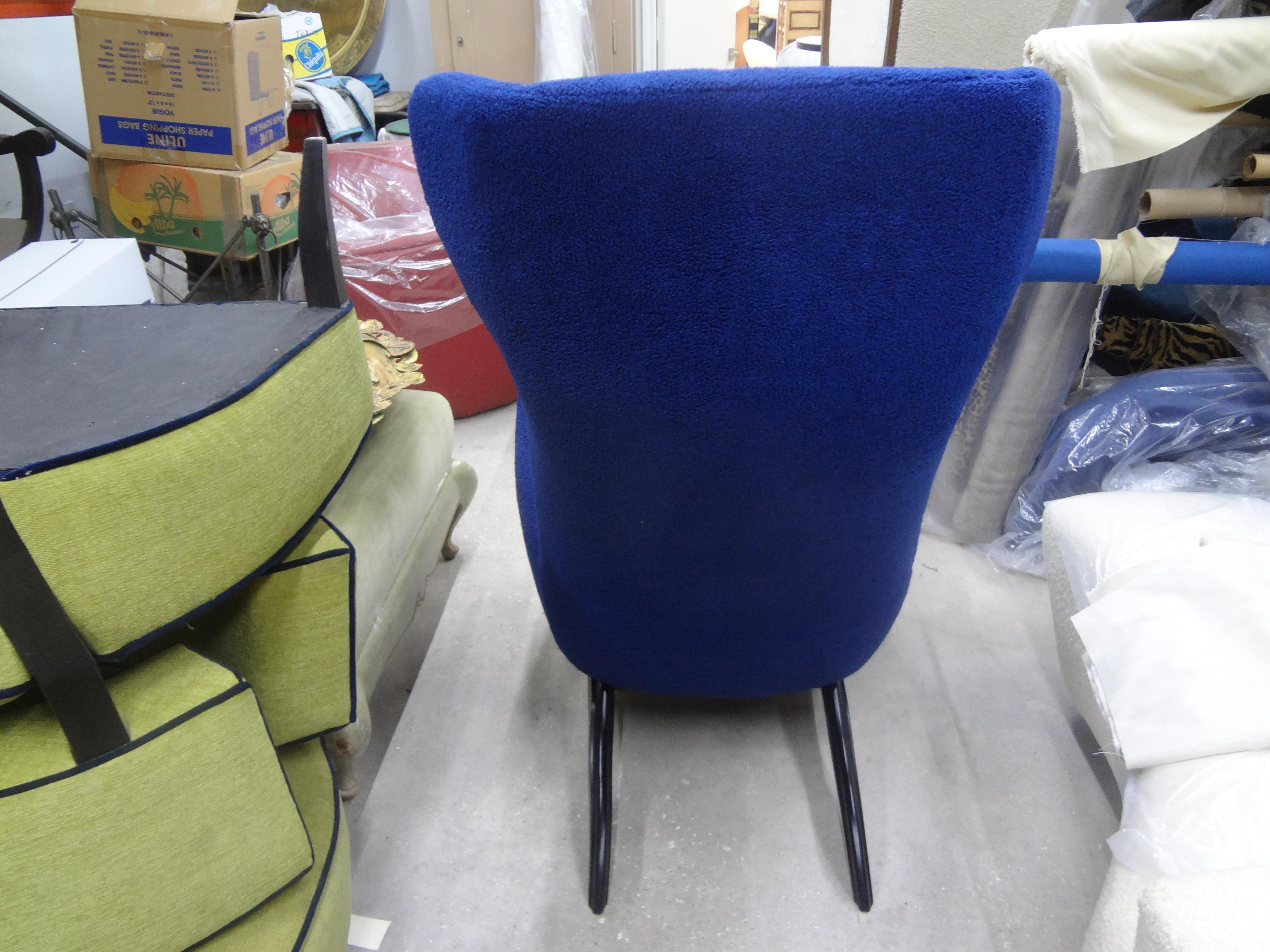 Bouclé Italian Ardea Lounge Chair After A Design By Carlo Mollino  For Sale
