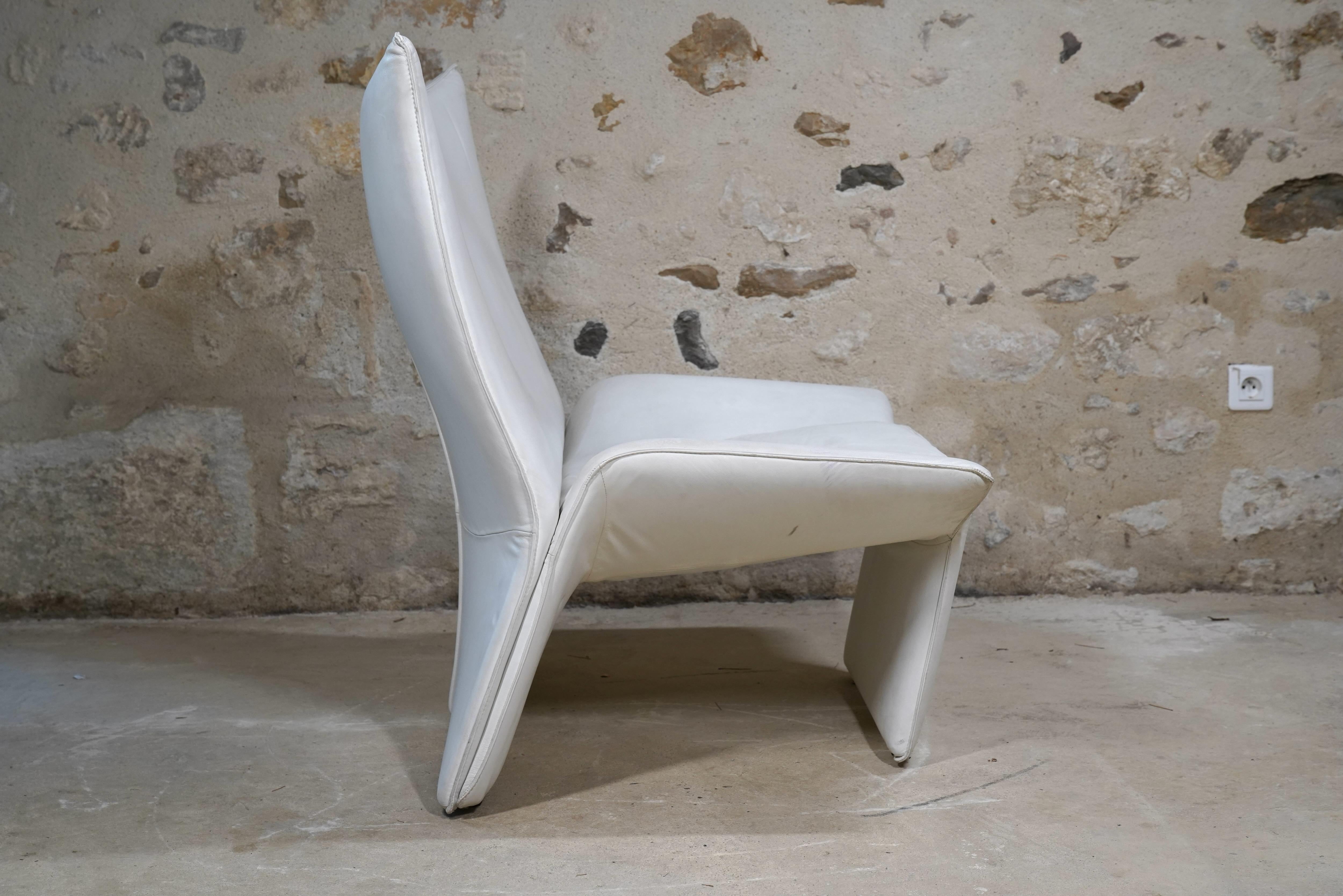 Italian Arketipo Lounge Chair & Ottoman, 1990s Italy 4