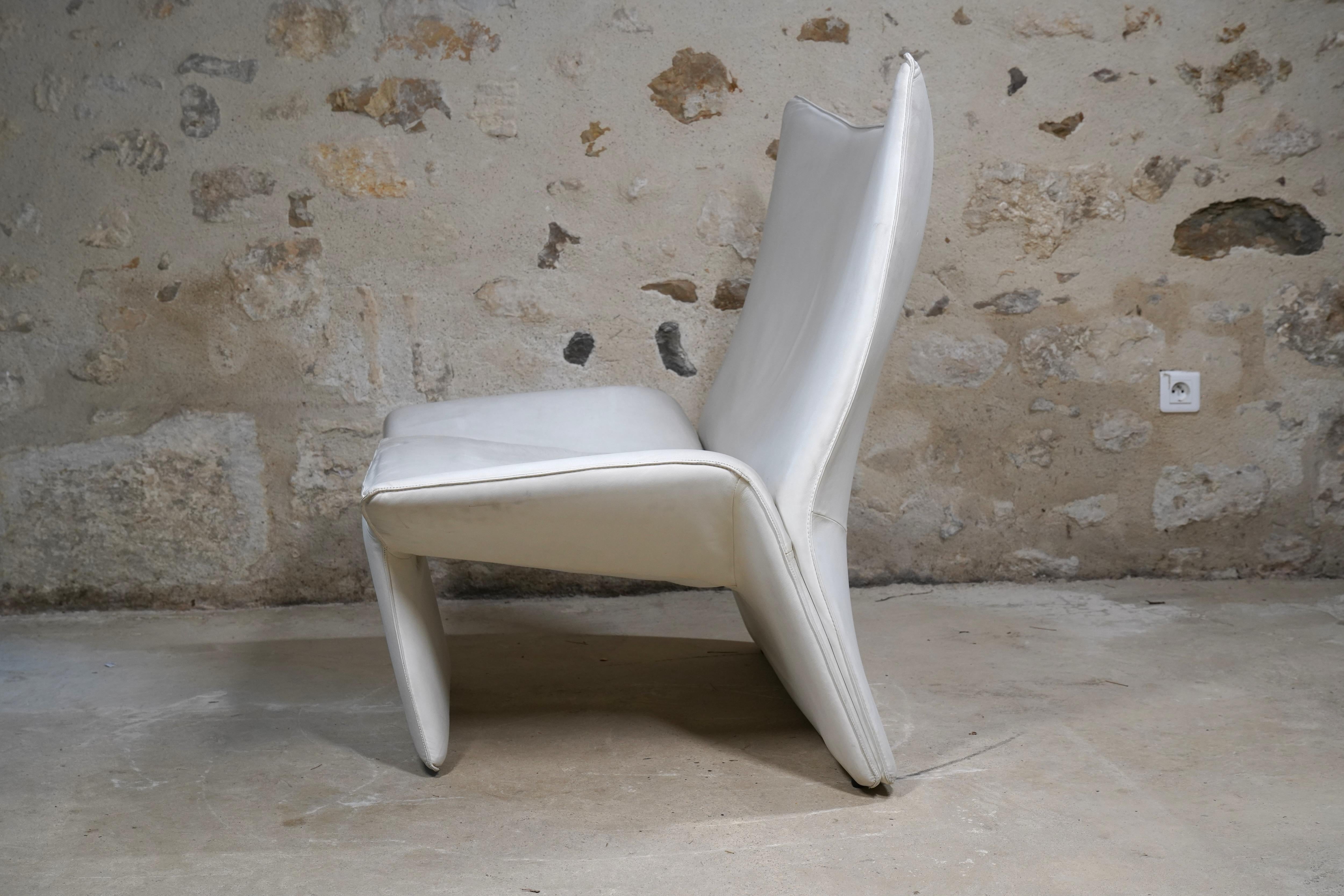 Italian Arketipo Lounge Chair & Ottoman, 1990s Italy 5
