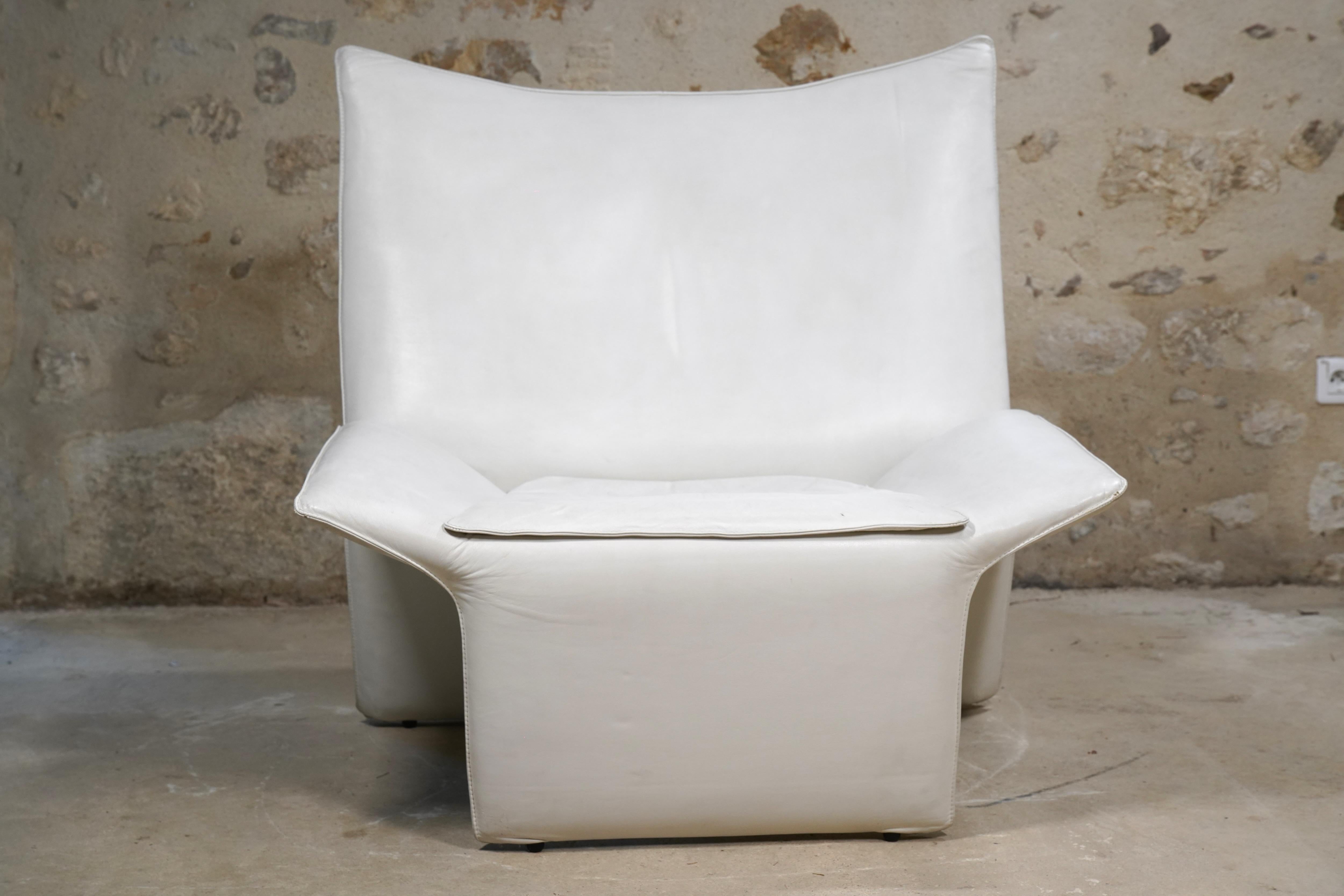 Post-Modern Italian Arketipo Lounge Chair & Ottoman, 1990s Italy