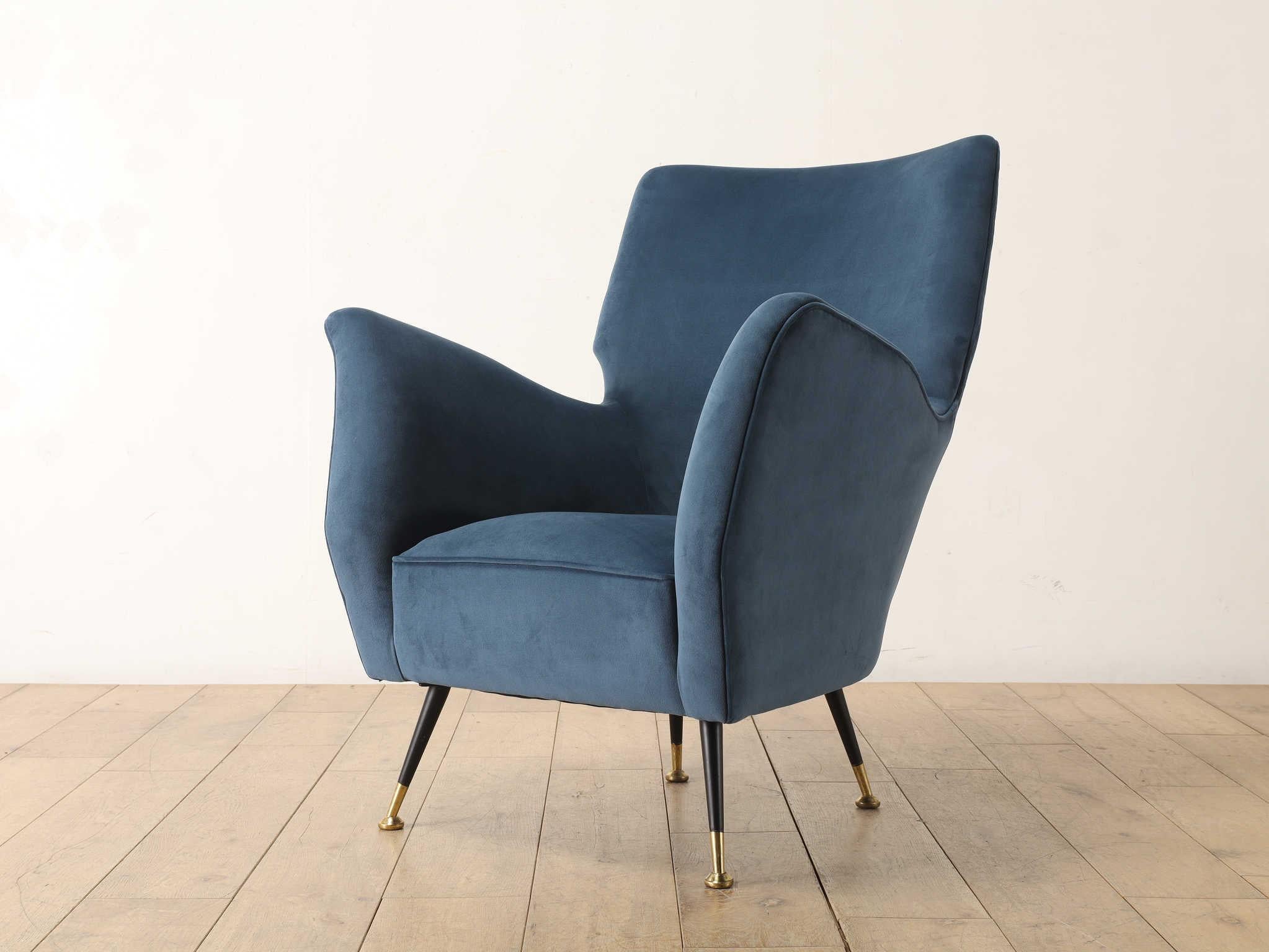 Italienischer Sessel 1950er Jahre im Angebot 8