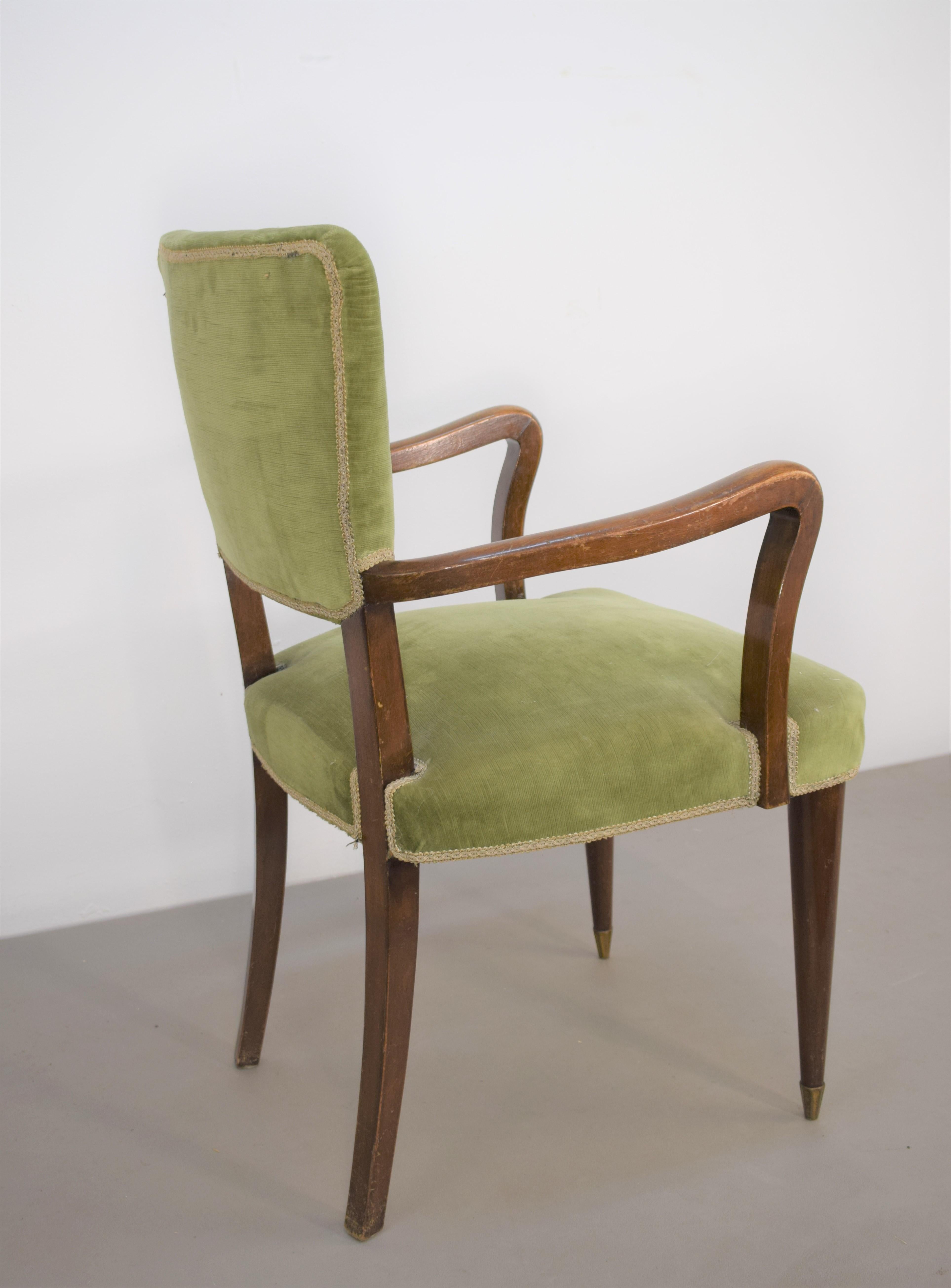 Italienischer Sessel, 1950er-Jahre im Zustand „Gut“ im Angebot in Palermo, PA
